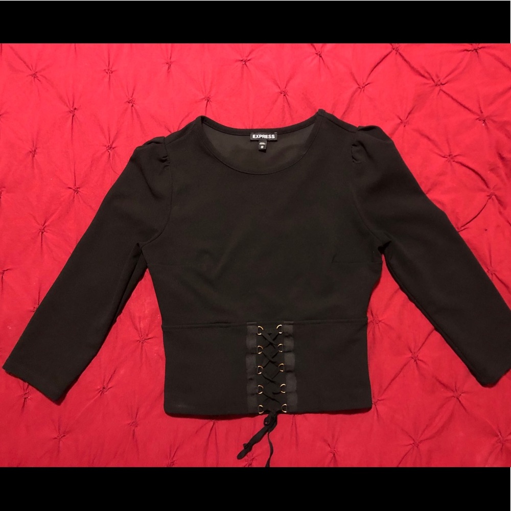 Express corset top black